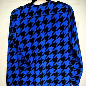 Calvin Klein Blue Houndtooth Button Down